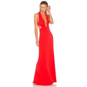 NBD Red Yani Gown || Size: XS
